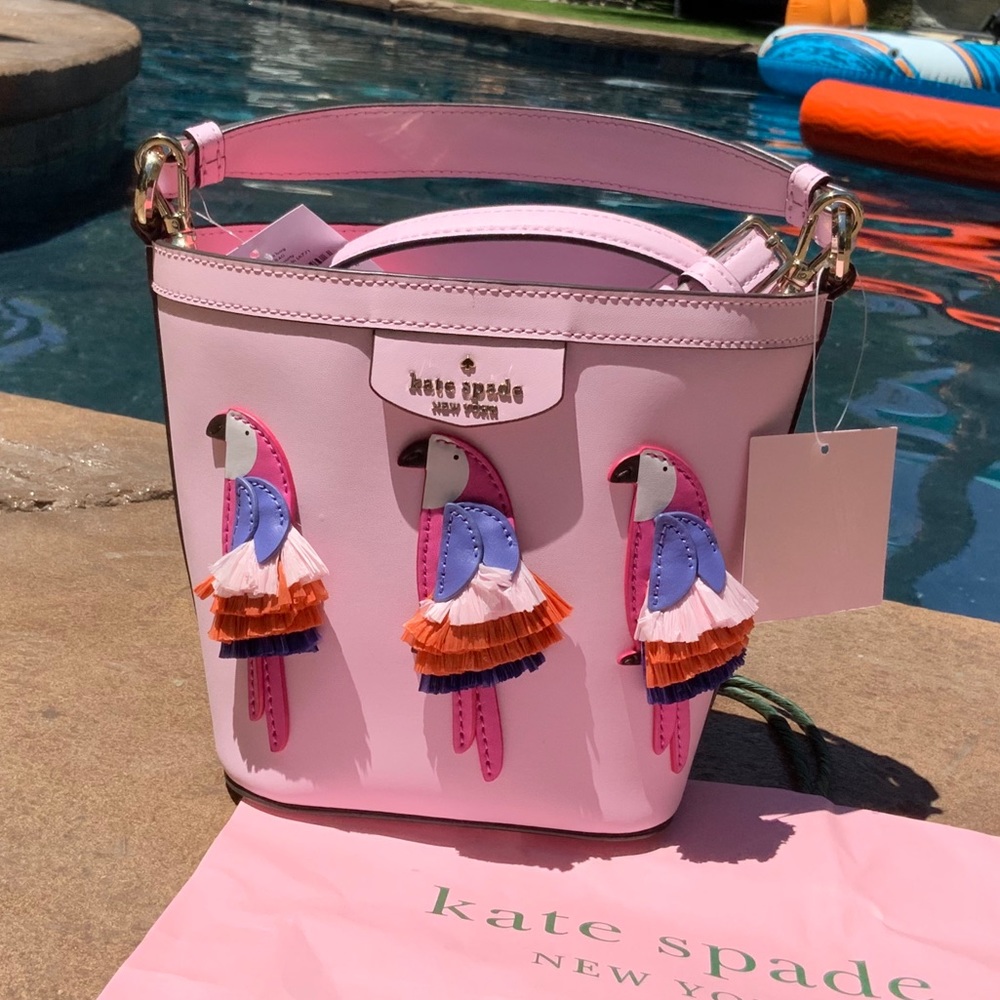 Kate Spade Small pink leather bucket bag - Picture 13 of 16